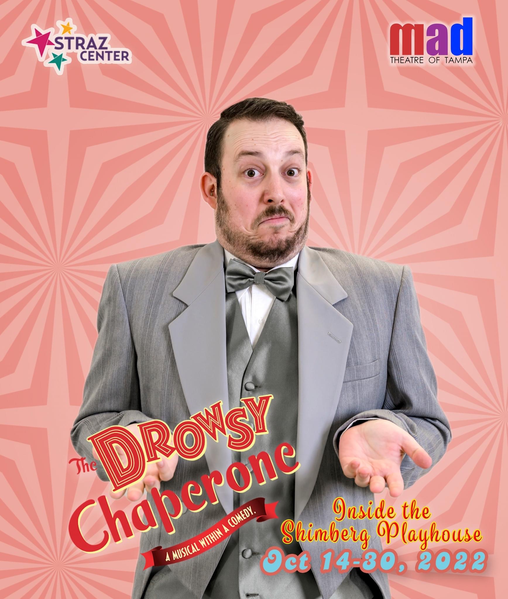 Meet George as played by Neil Bleiweiss in mad Theatre of Tampa’s “The Drowsy Chaperone