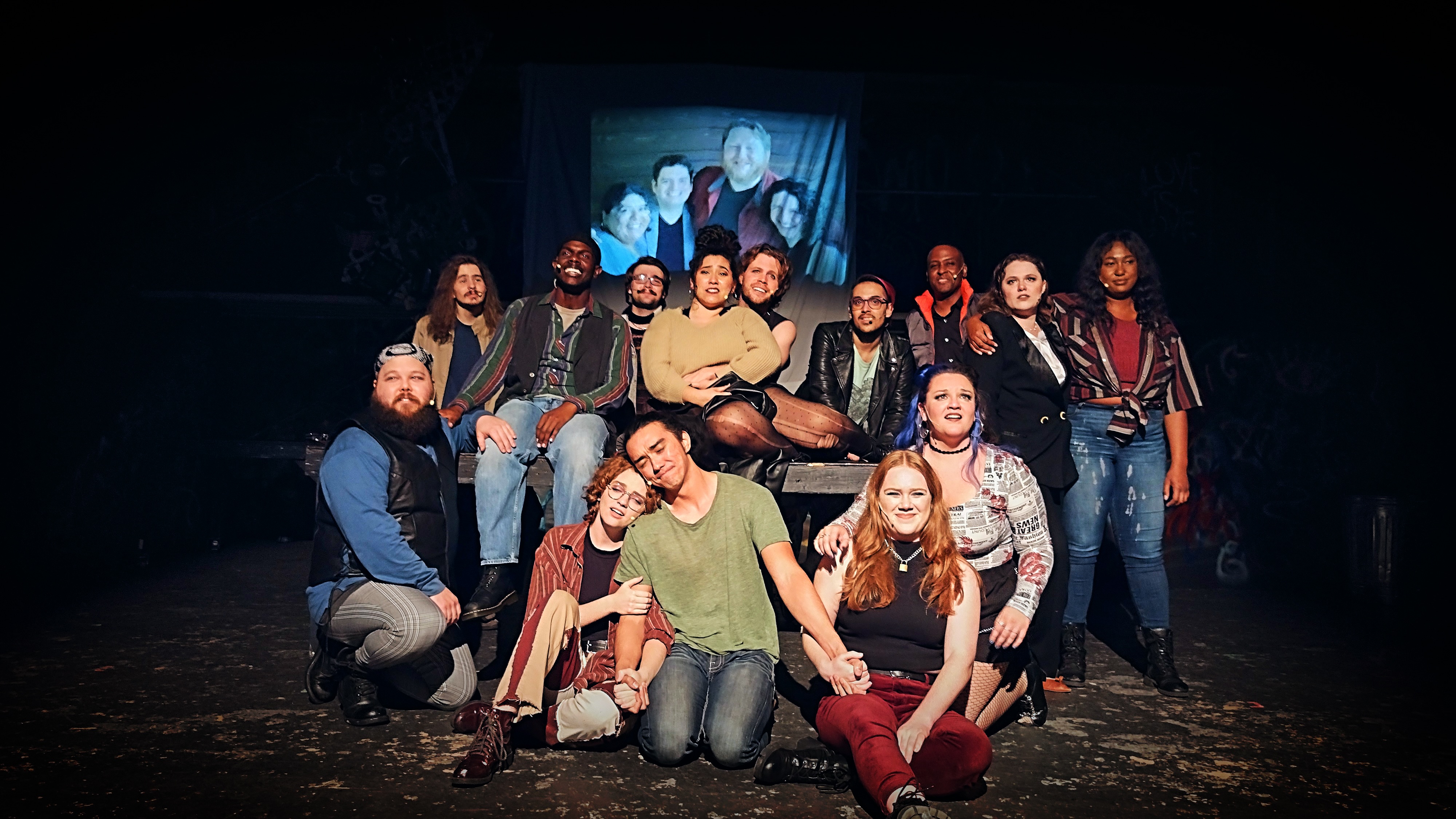 NTPA Repertory cast of Rent during the show finale.