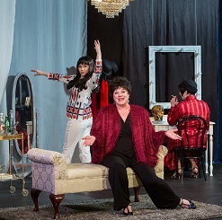 photo by Kinderpics showing Liza (young - Hannah Wilson) discussing dancing with Liza (older - Emily Sahler)