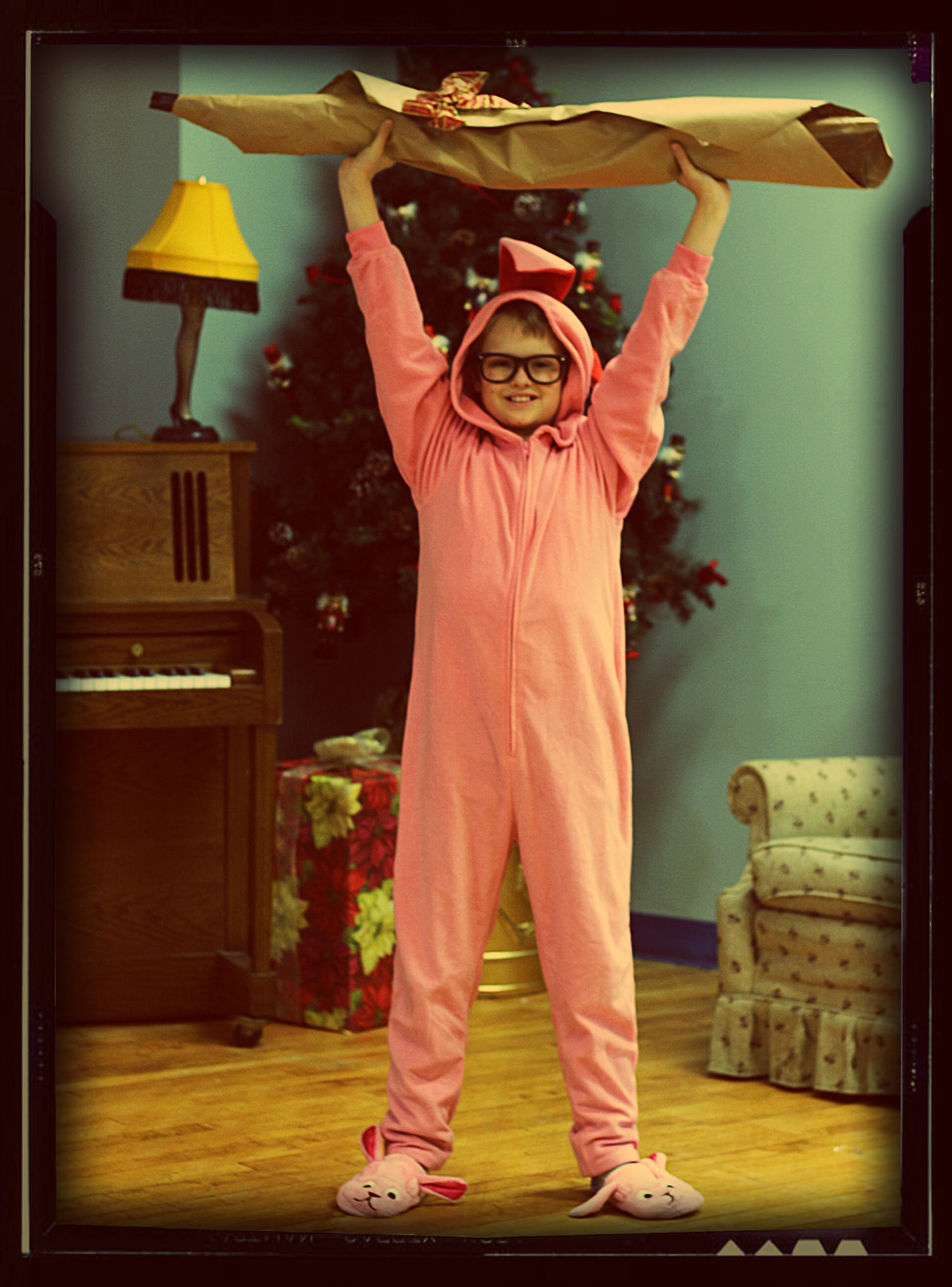 Andrew Lyndaker as Ralphie - in Waterville Opera House's A Christmas Story the Musical 1