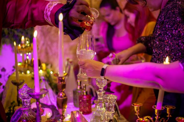 Come enjoy the wonderment of Castle Beaumont. A lavish party thrown in honor of the prince. But be careful not to overstay your welcome, the prince can be quite the BEAST.