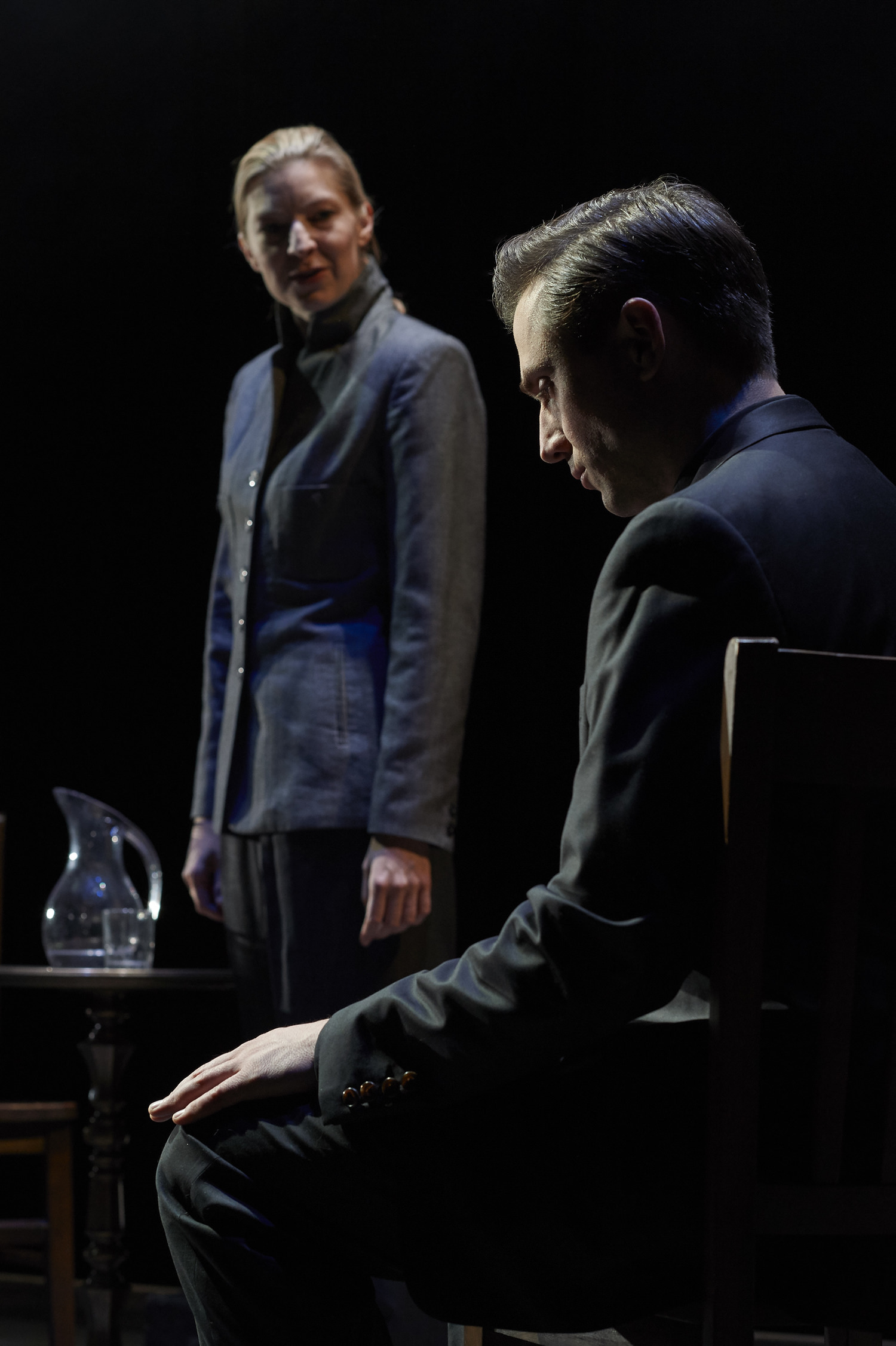 Photo of Maev Beaty and Cyrus Lane in The De Chardin Project. Photo by Michael Cooper. 2