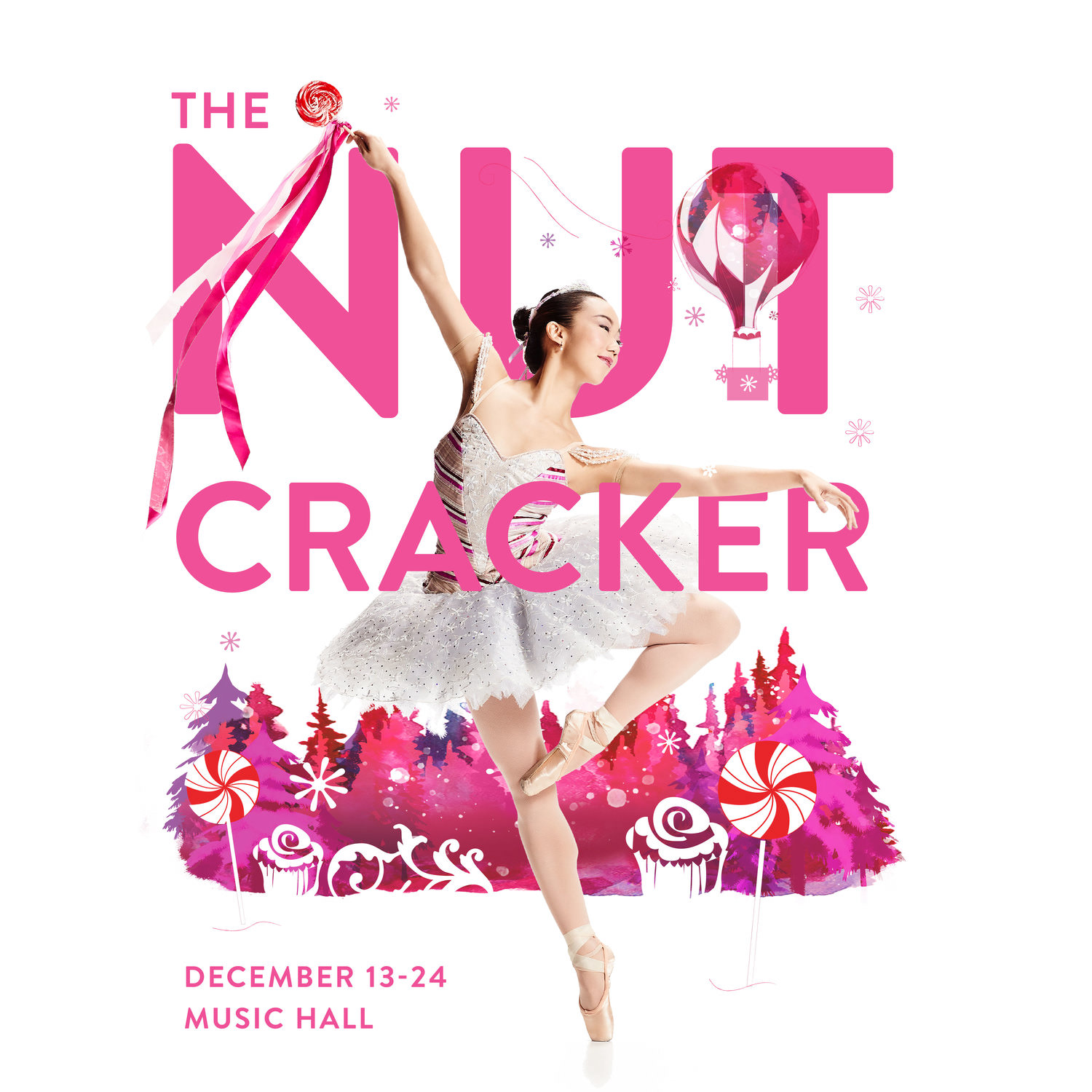 Cincinnati’s favorite holiday tradition is back!
Cincinnati Ballet’s holiday triumph returns once again to Music Hall in all its splendor. Complete with eye-popping sets and costumes, and set to Tchaikovsky’s beloved score, The Nutcracker is the family tradition that can’t be missed. Embark on a journey with Clara and her Nutcracker Prince, and follow the Snow Queen and her King to the Land of Sweets, where the Sugar Plum Fairy and Cavalier are waiting to embrace you with treats and exotic celebrations. 1