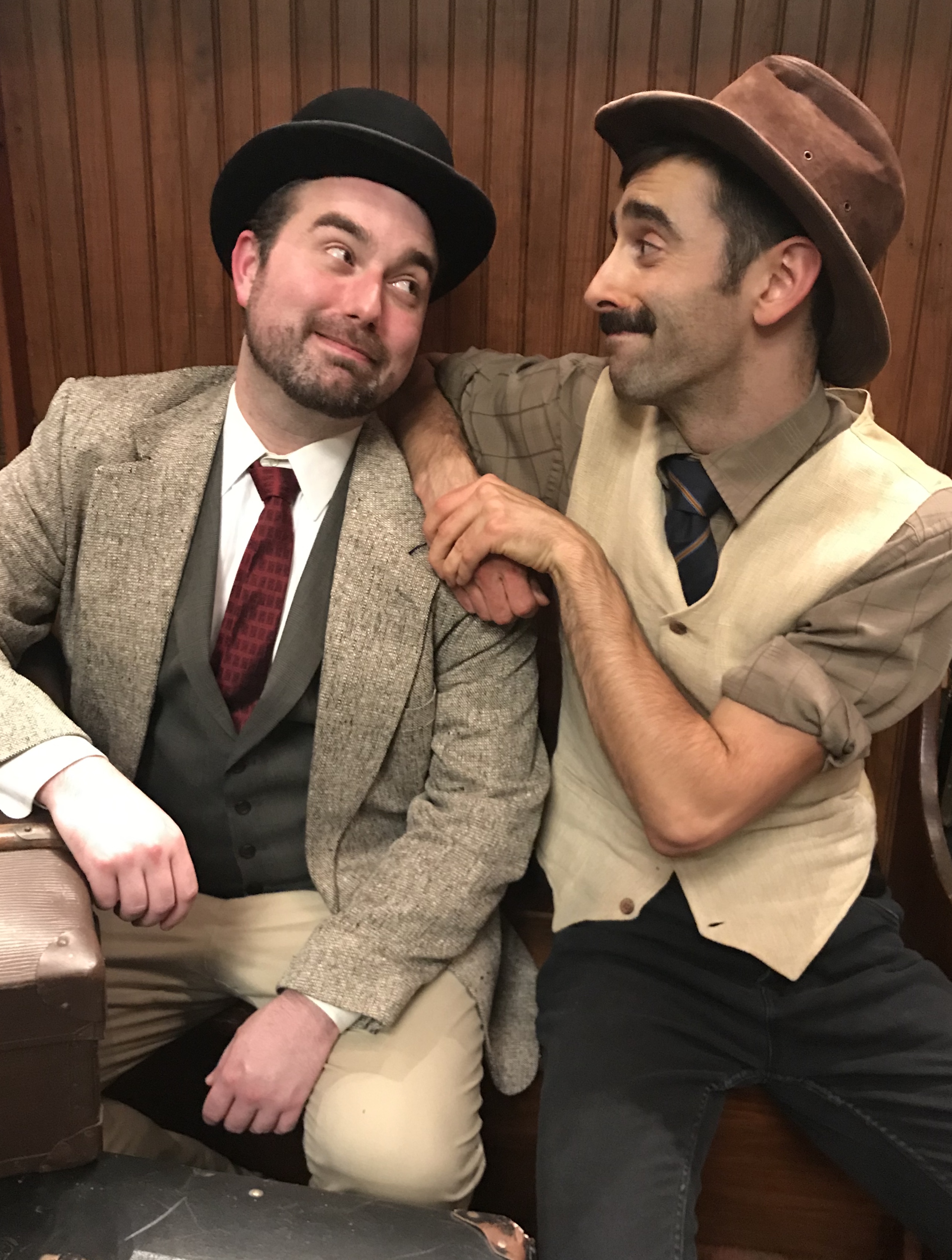 Ray Dademo and Frank Falisi star in NENAproductions's production of Stephen Sondheim and John Weidman's Road Show.