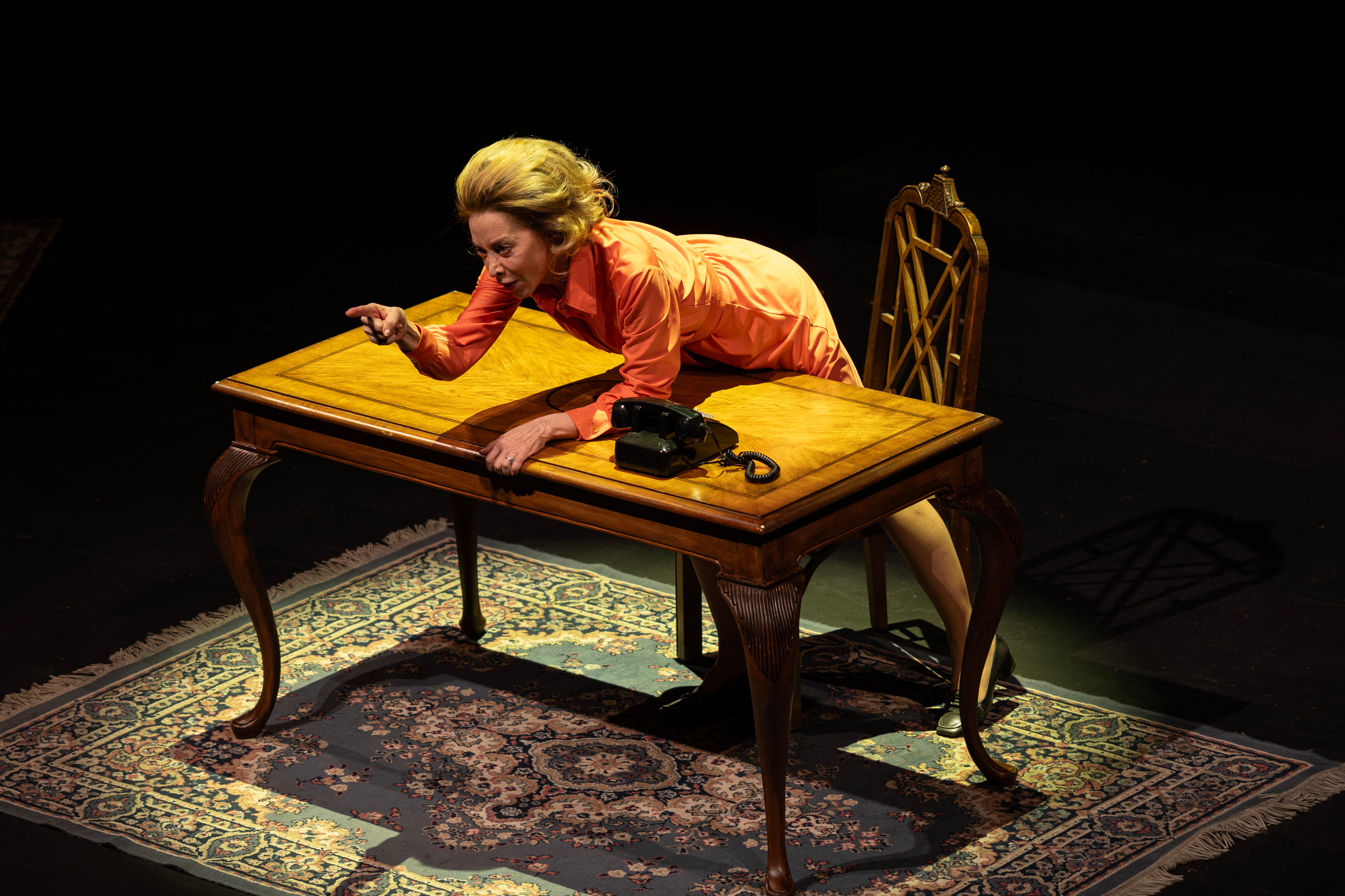 4 - Sharon Lawrence in THE SHOT. Photo by TJ Carr, Courtesy of PlayMakers Repertory Company