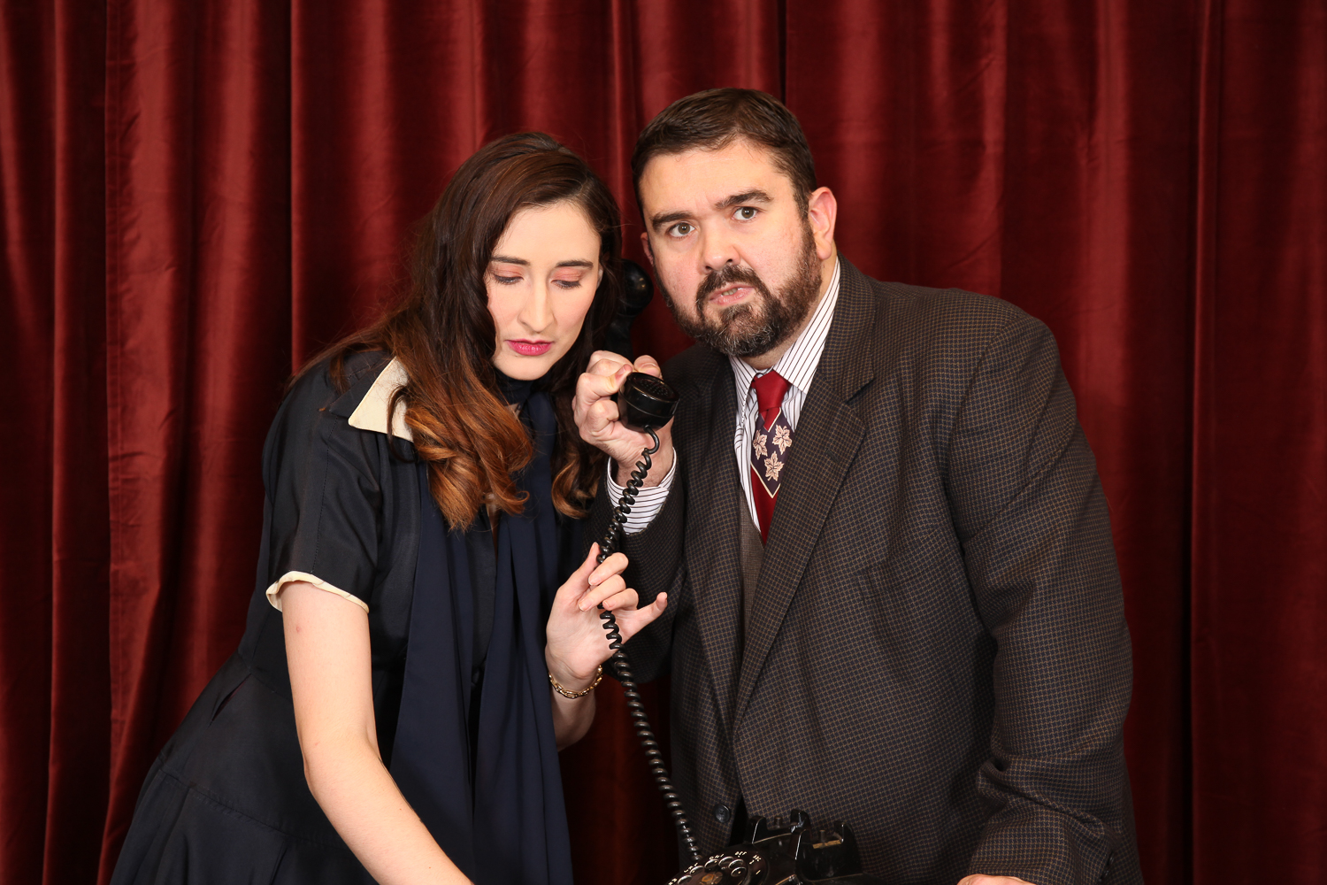 Katelyn Hamilton & Dan Ruiz Salvatura, as Mary & George Bailey. Photo credit: Dale Sutton