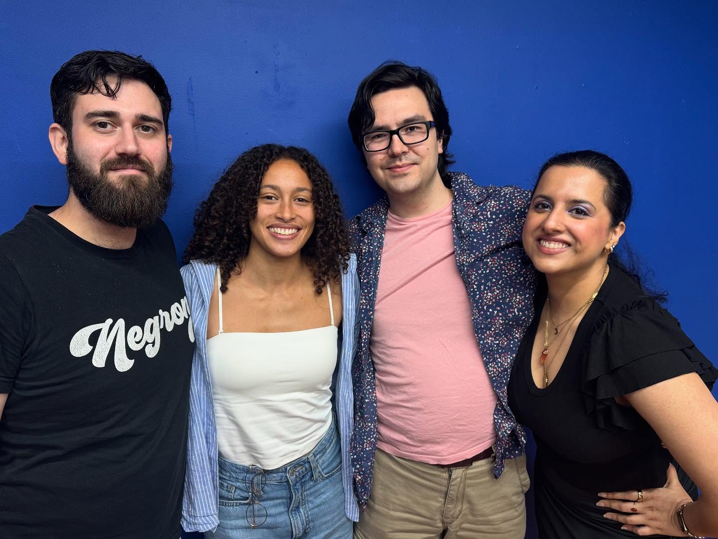 L to R: Austin McCaslin-Doyle (Langley), Merrill Joseffer (Sparrow), Allen Winter (Alastair), Rudaba Nasir (Shanda)
