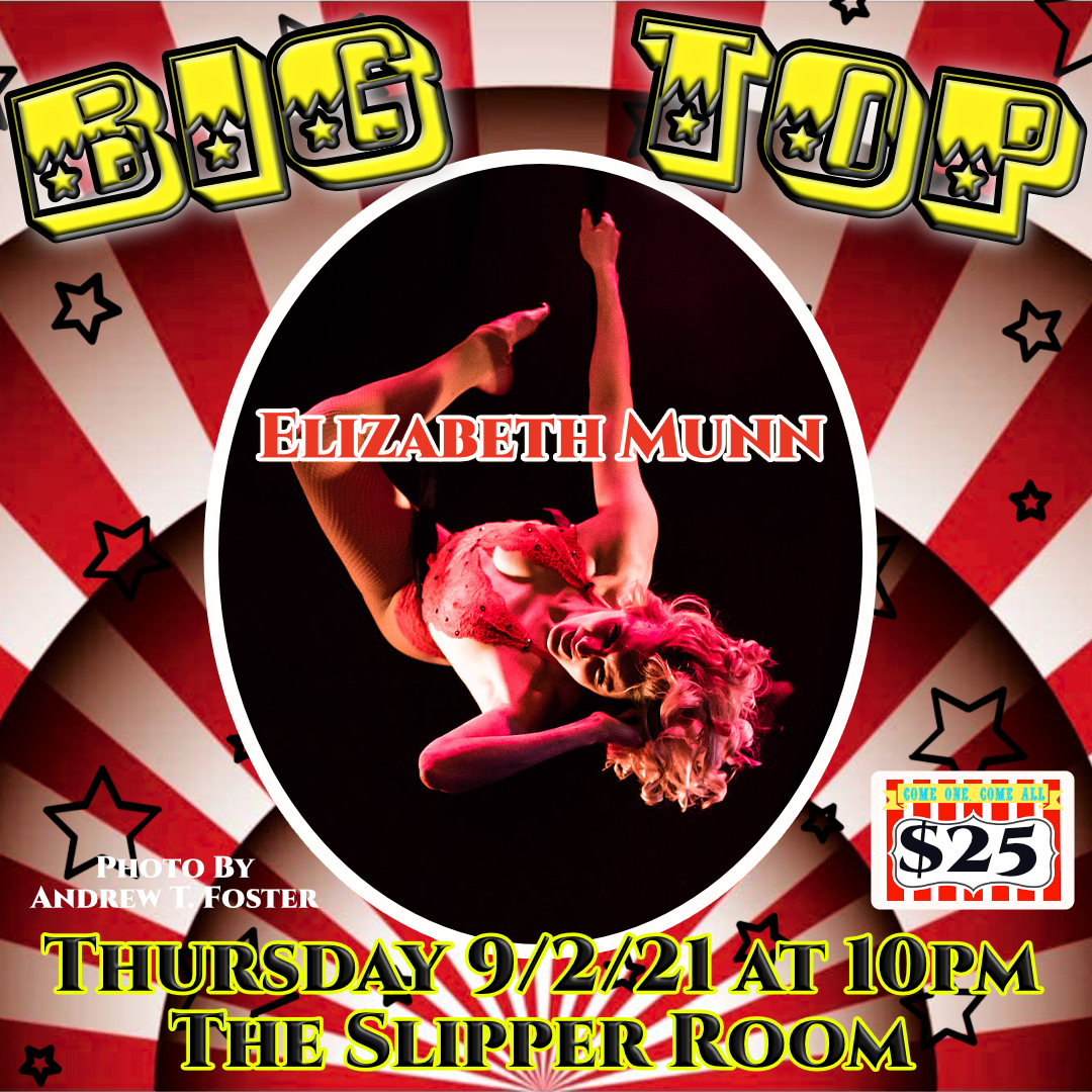 Elizabeth Munn is our featured aerialist for the September 2nd show! Photo by Andrew T. Foster Elizabeth Munn is our featured aerialist for the September 2nd show! Photo by Andrew T. Foster