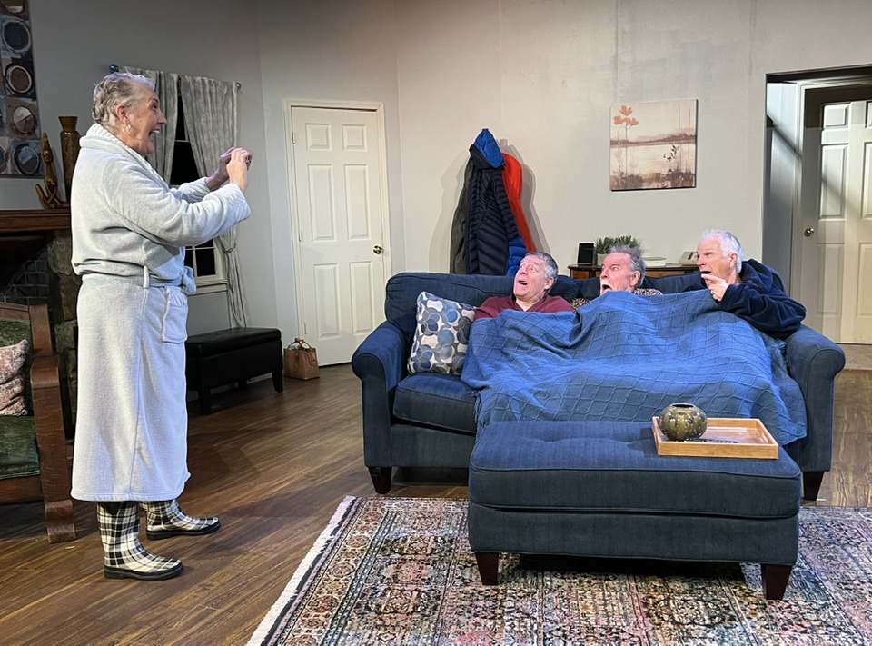 Surprise! Photo opp! Don?t miss BEER FOR BREAKFAST by Sean Grennan at CST! Pictured L to R: Jean Wellfare, Kevin Wellfare, Rob May, and Chris Crane. 