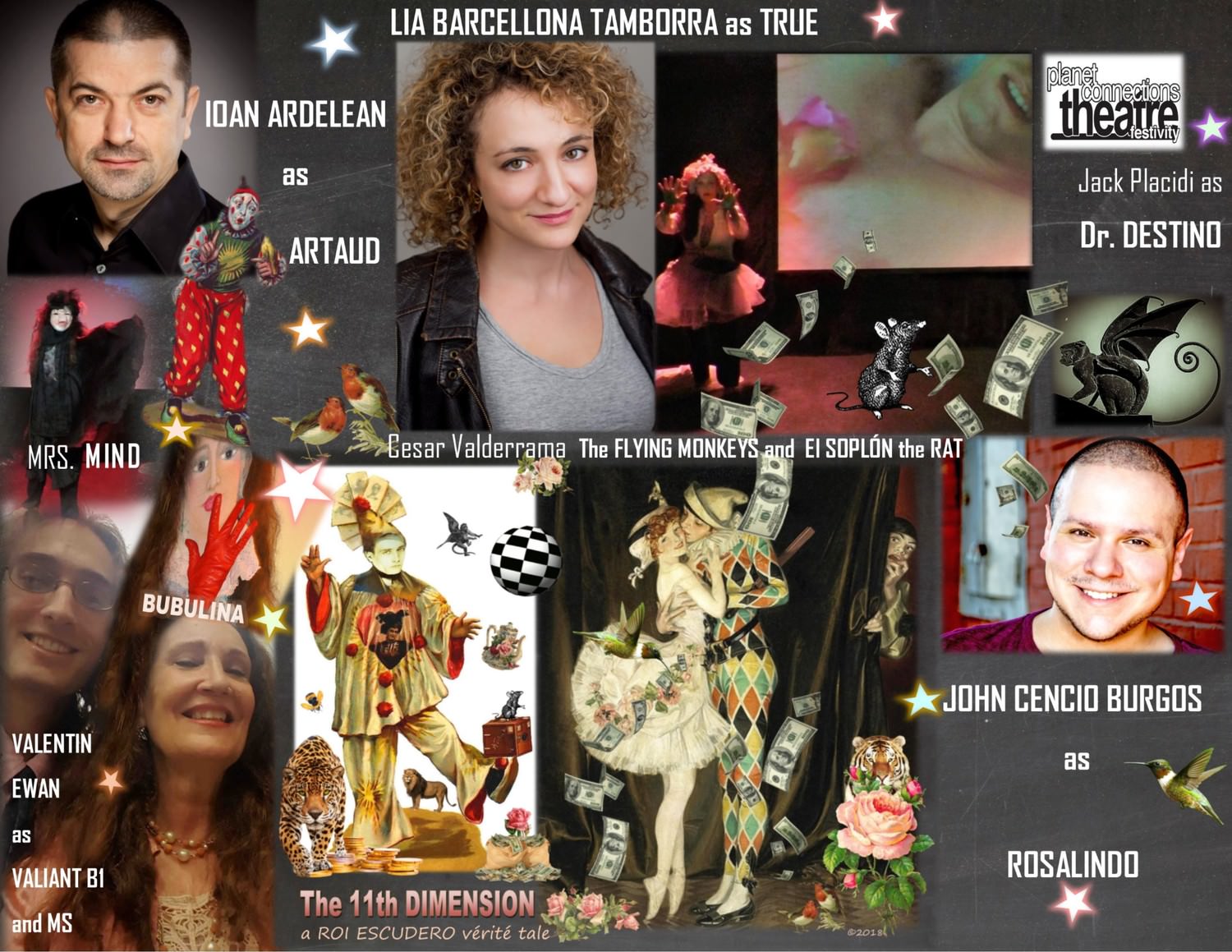 © 2018 a theatrical collage by Roi Escudero
In the Picture: IOAN ARDELEAN, LIA BARCELLONA TAMBORRA, JACK PLACIDI,
VALENTIN EWAN, ROI ESCUDERO, and JOHN CENCIO BURGOS.
