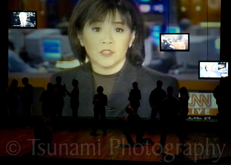 The media frenzy that opens Act 2.

© 2012 by Louis E. Keiner and Lesley M. Etherson