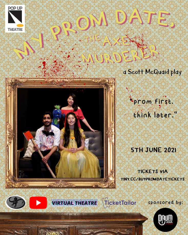 Official poster for 'My Prom Date, The Axe Murderer'.