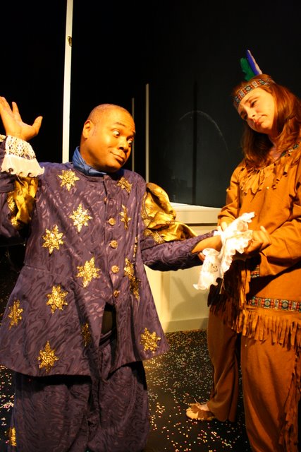 JUST MORTIMA AND ME!: Darryl Maximilian Robinson as the old Shakespearean actor Henry Albertson and Stacy Lynn Baker as Mortima in the 2010 Tribe Productions 50th anniversary revival production of Tom Jones' and Harvey Schmidt's 