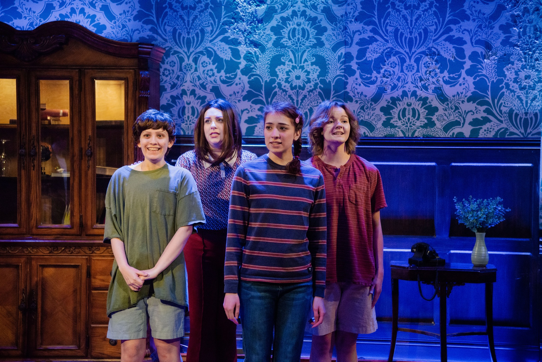 Fun Home by Tooele Valley Theatre 
Adult Alison- Lucile Johnson
Medium Alison- Emily Henwood
Young Alison- Sofia Kenrick
Bruce Bechdel- Henry Ballesteros
Helen Bechdel- Brianna Lyman
John Bechdel- Boston Partridge 
Christian Bechdel- Emelie Shinn
Joan- AJ Gross
Roy, Pete, Mark, Bobby- Kai Sadowski
Photos by Yunnie Kim