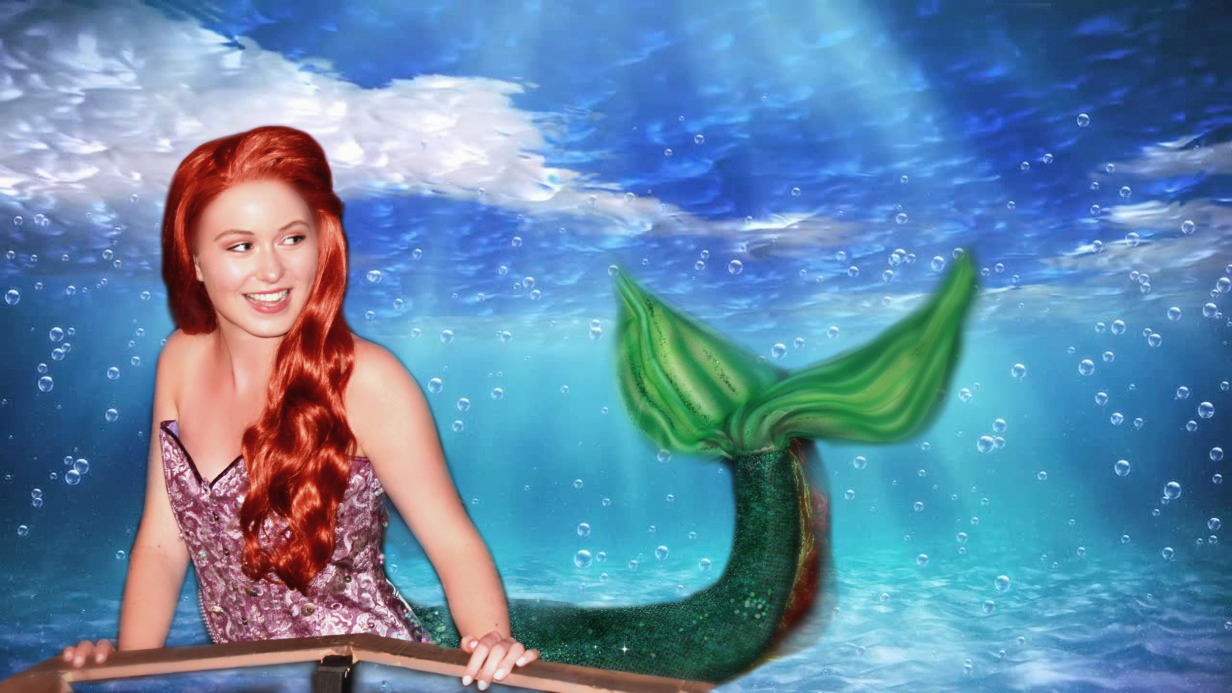 In the World Above! 16 year old Covington Reardon stars as Ariel in Bravo's production of Disney's The Little Mermaid.
