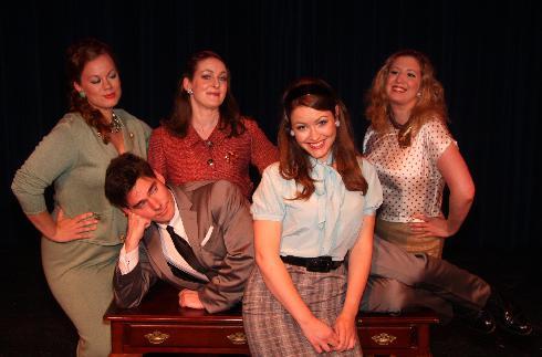 Photo by Heather Lannan. Pictured in photo: back row - Elin Hirsch, Martha Paquin, Kym Edson. Middle - Buck Dietz. Front - Caitlin Mills.