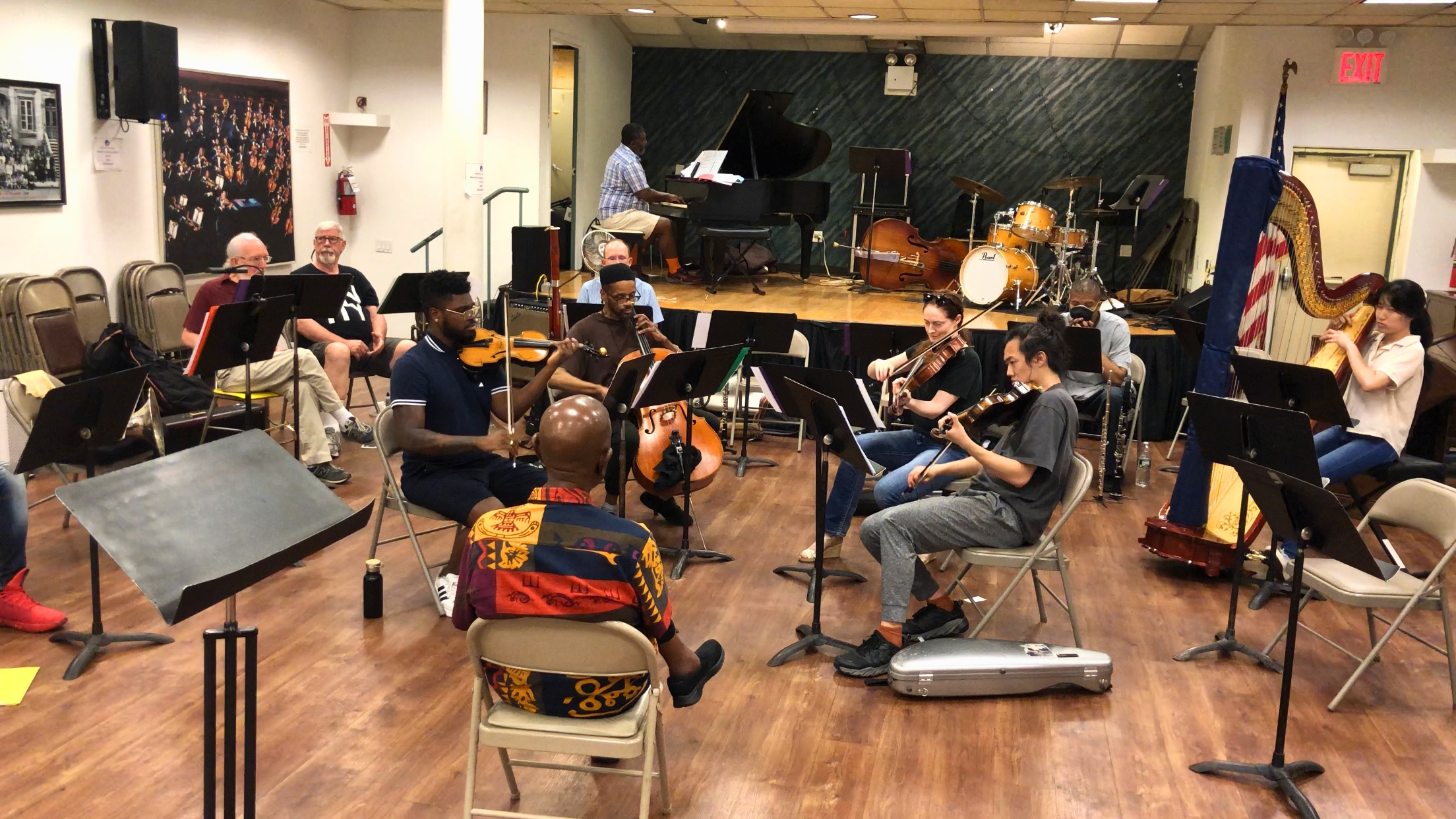 Rehearsal of Dick Griffin's Jazz Sextet at Local 802 - American Federation of Musicians (2023)