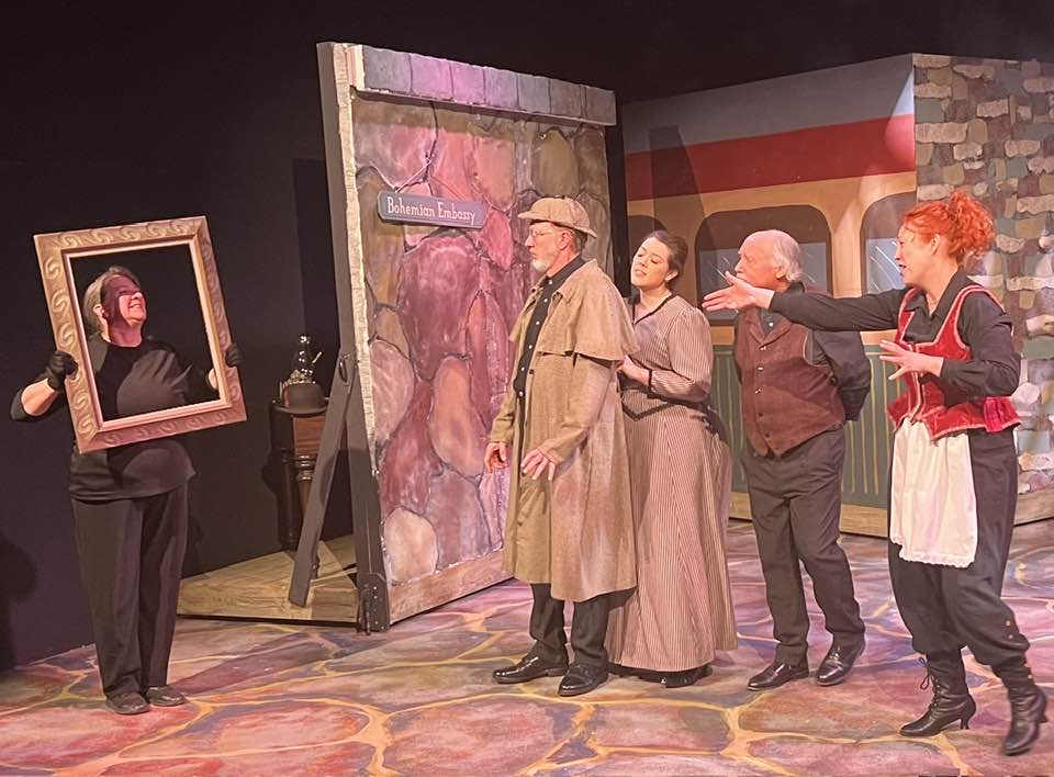 Hmm?Bohemian art? Pictured L-R: LaVone Anderson, Tim Jolly, Allyson Rose, John Covaleskie, and Loryn Mac. 