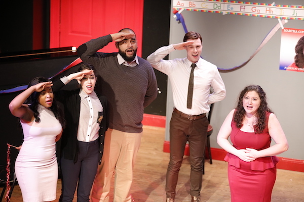 Kindergarten teacher Martha's campaign staff signs on for her (arguably unrealistic) Democratic primary bid. (Shongedzai Matangira, Lexi Orphanos, Billy Soco, Kevin Necciai, and Martha Cipolla)