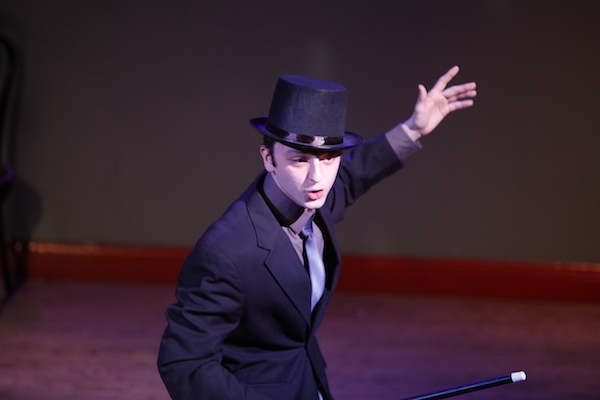 Martha's opponent, Democrat Governor White, tap-dances his way through his presentation of his campaign platform. (Anthony Gabriele)