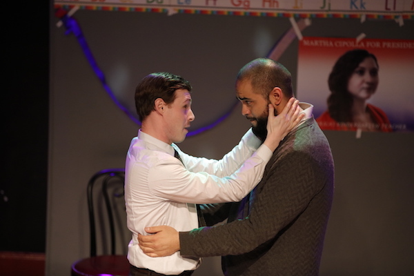 Jason and Aaron share a romantic moment. (Kevin Necciai and Billy Soco)