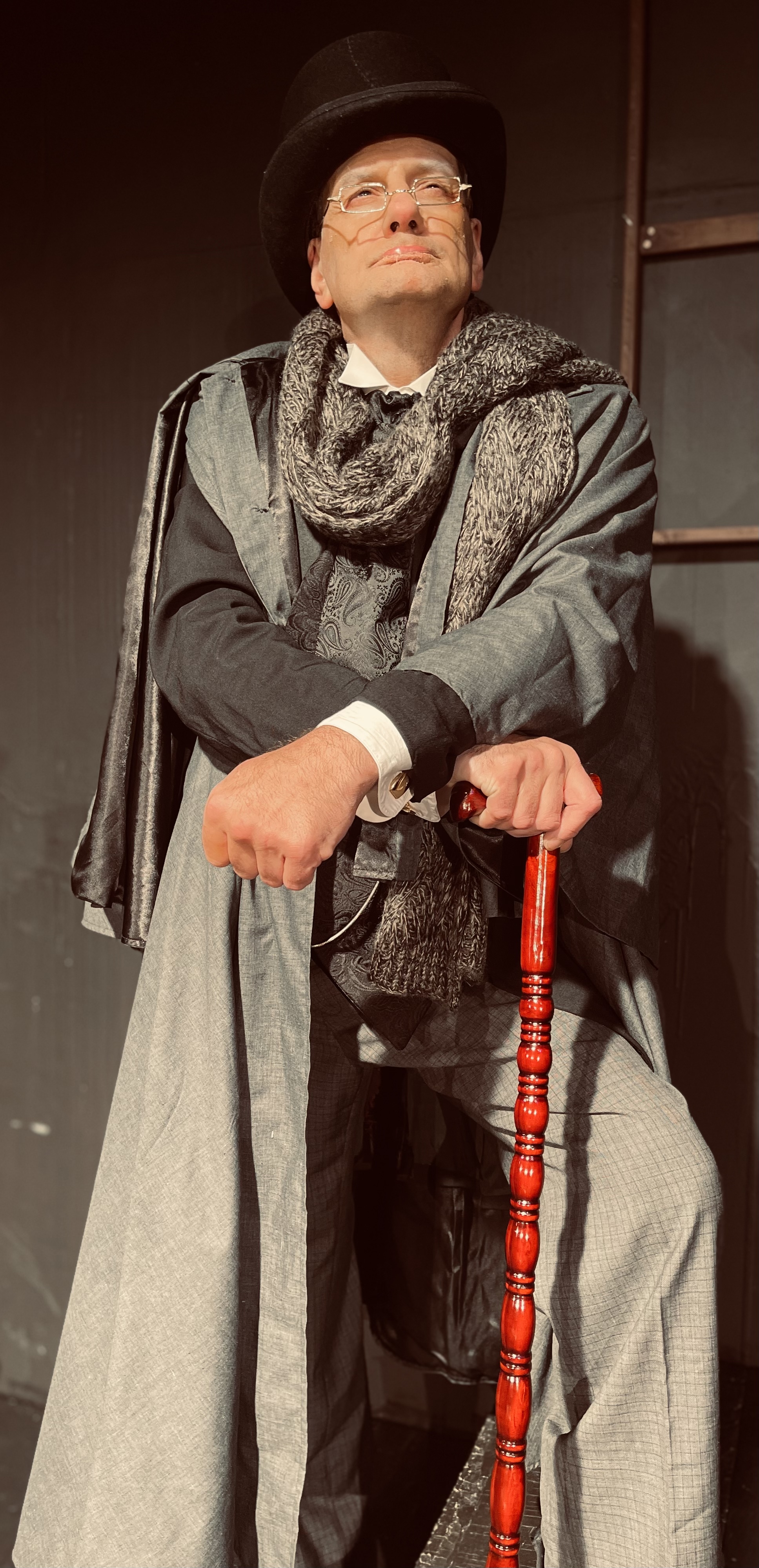 Ebenezer Scrooge played by Scott Earle Ebenezer Scrooge played by Scott Earle