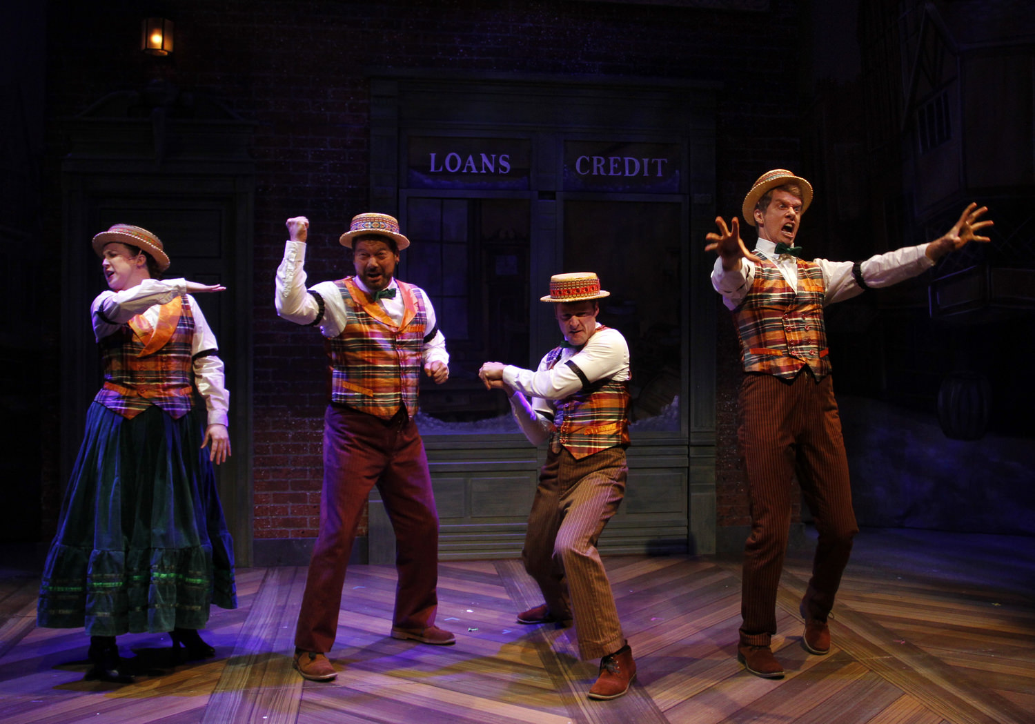 A barbershop quartet, Mr. Scrooge? In this show, anything goes!
-Reg Madison Photography