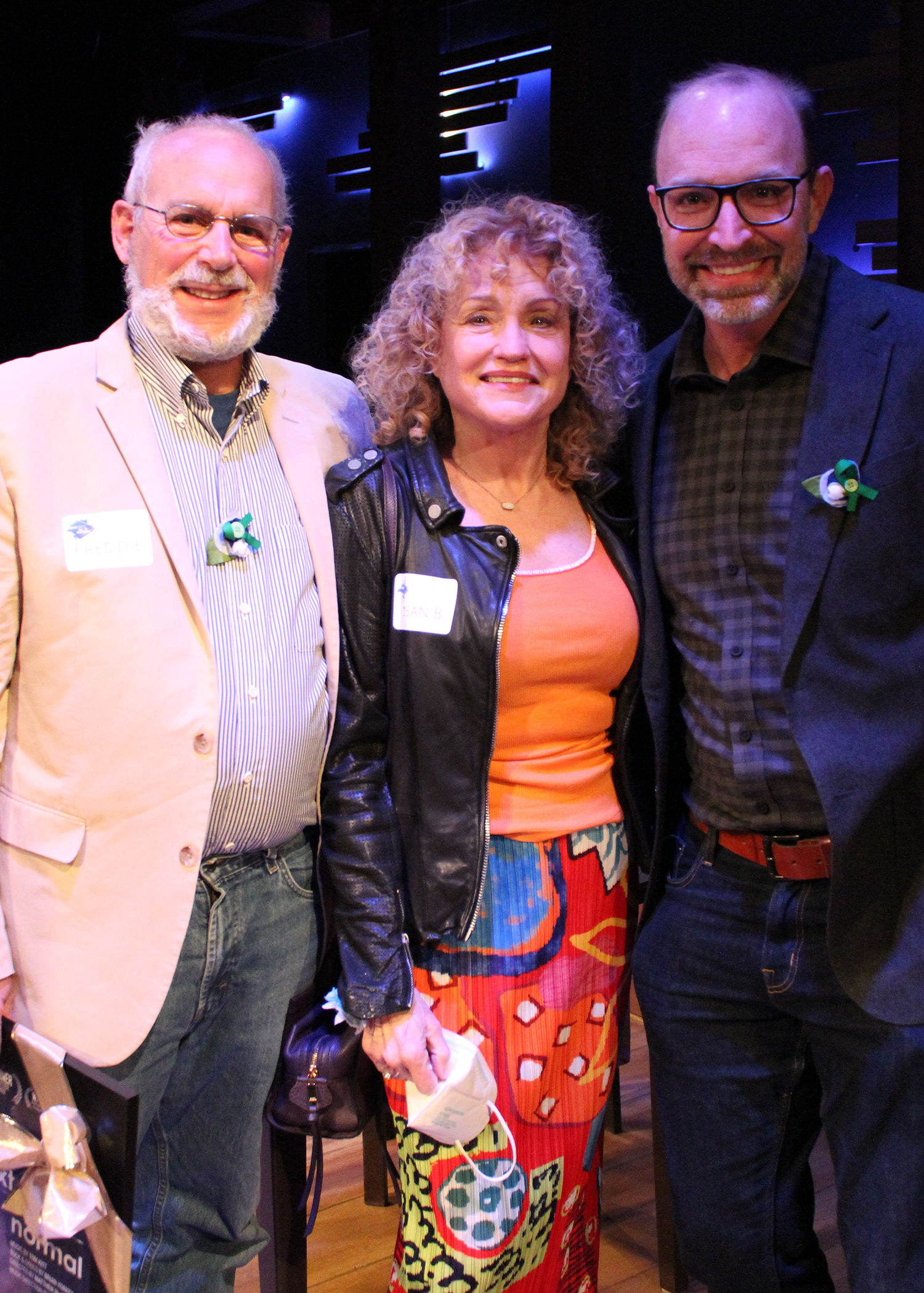 Freddie Greenfield, Susan Bowman, and Matthew McCray on Opening Night of 