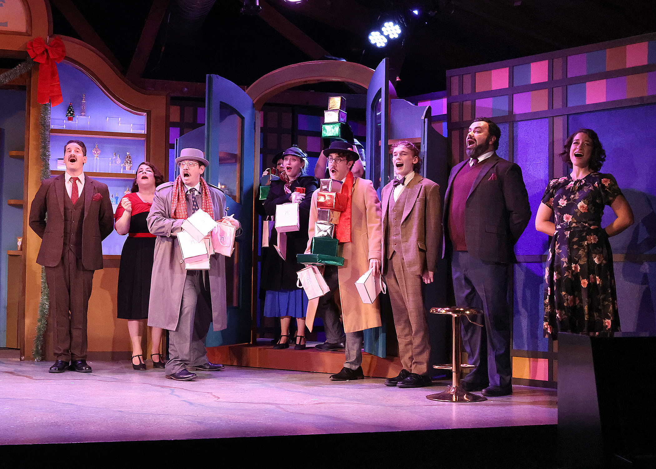 Left to Right: Ari Lew, Trish LaRose, Cam Torres, Lynne Ruberti Johnson, Izzy Scampoli, Jakov Schwartzberg, Bro dy Geary Anthony Teixeira, Chelsey Jo Brown Credit: Bob Tucker / Focalpoint Studio 