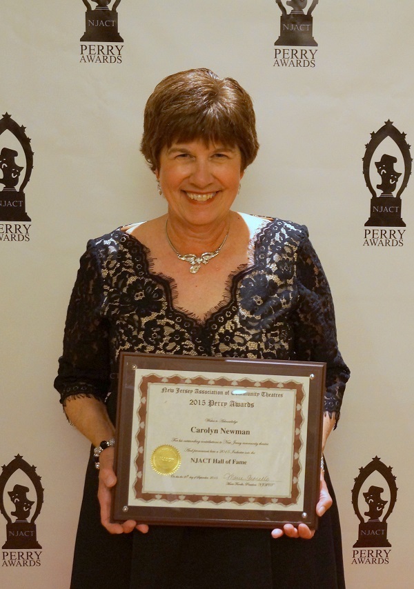 Carolyn B. Newman, director and producer of ShowKids Invitational Theatre (SKIT) since the company’s inception in 1986, is a 2015 inductee into the New Jersey Association of Community Theater’s (NJACT) Perry Award Hall of Fame. 2