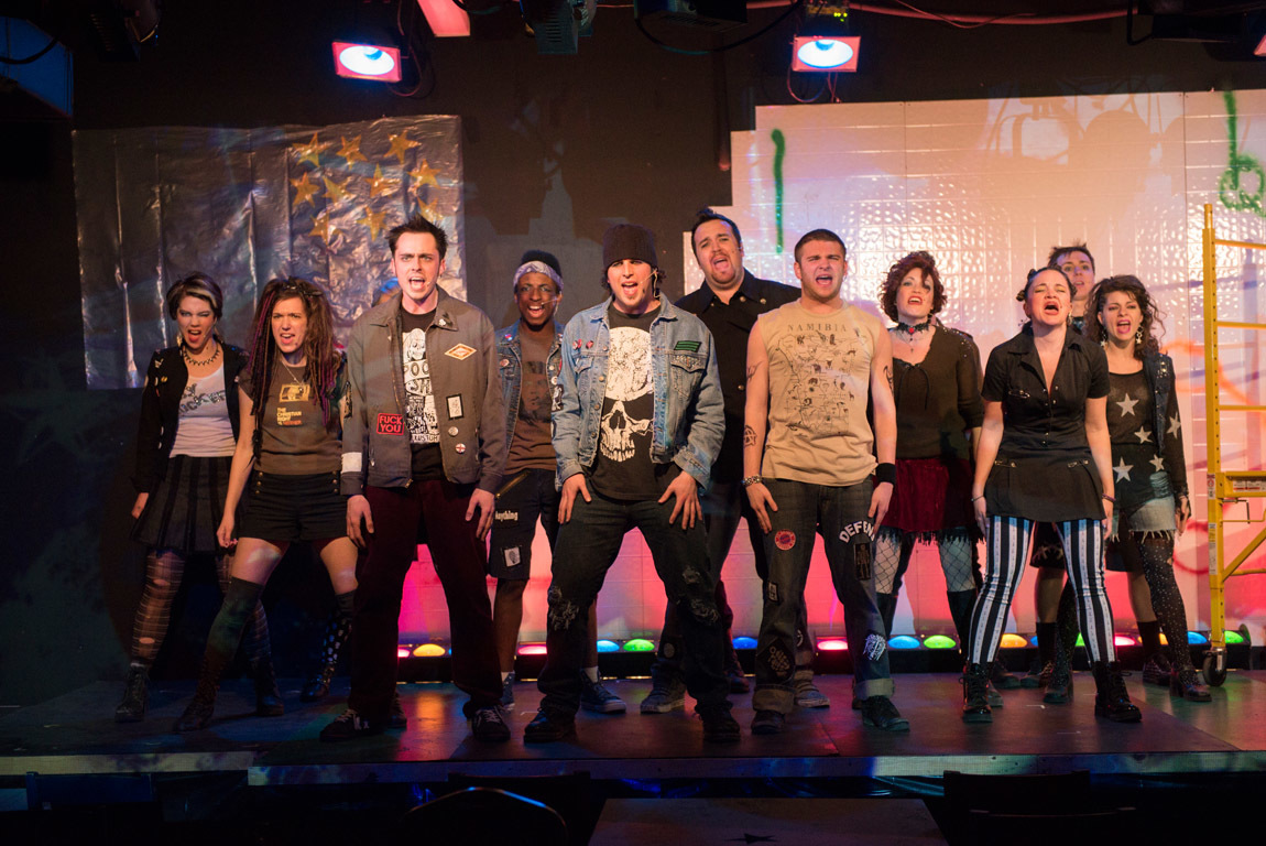 The cast of the Delaware Premiere of Green Day's American Idiot at CTC. Photo credit Joe del Tufo
