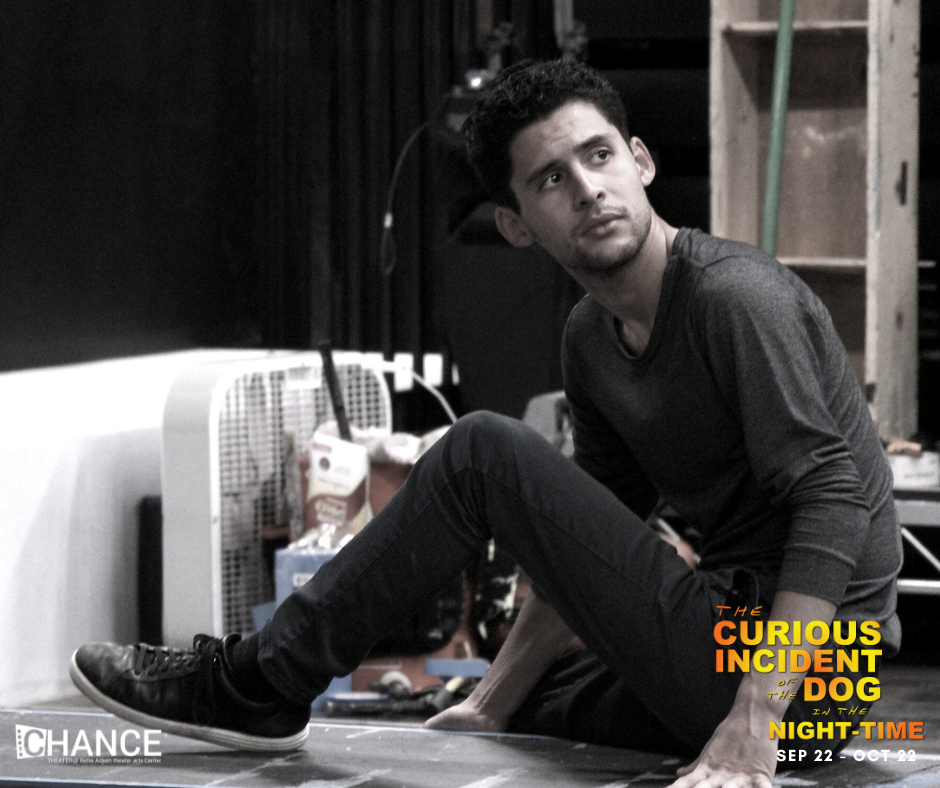 Behind the scenes at the Designer Run for The Curious Incident of the Dog in the Night-Time at Chance Theater. 