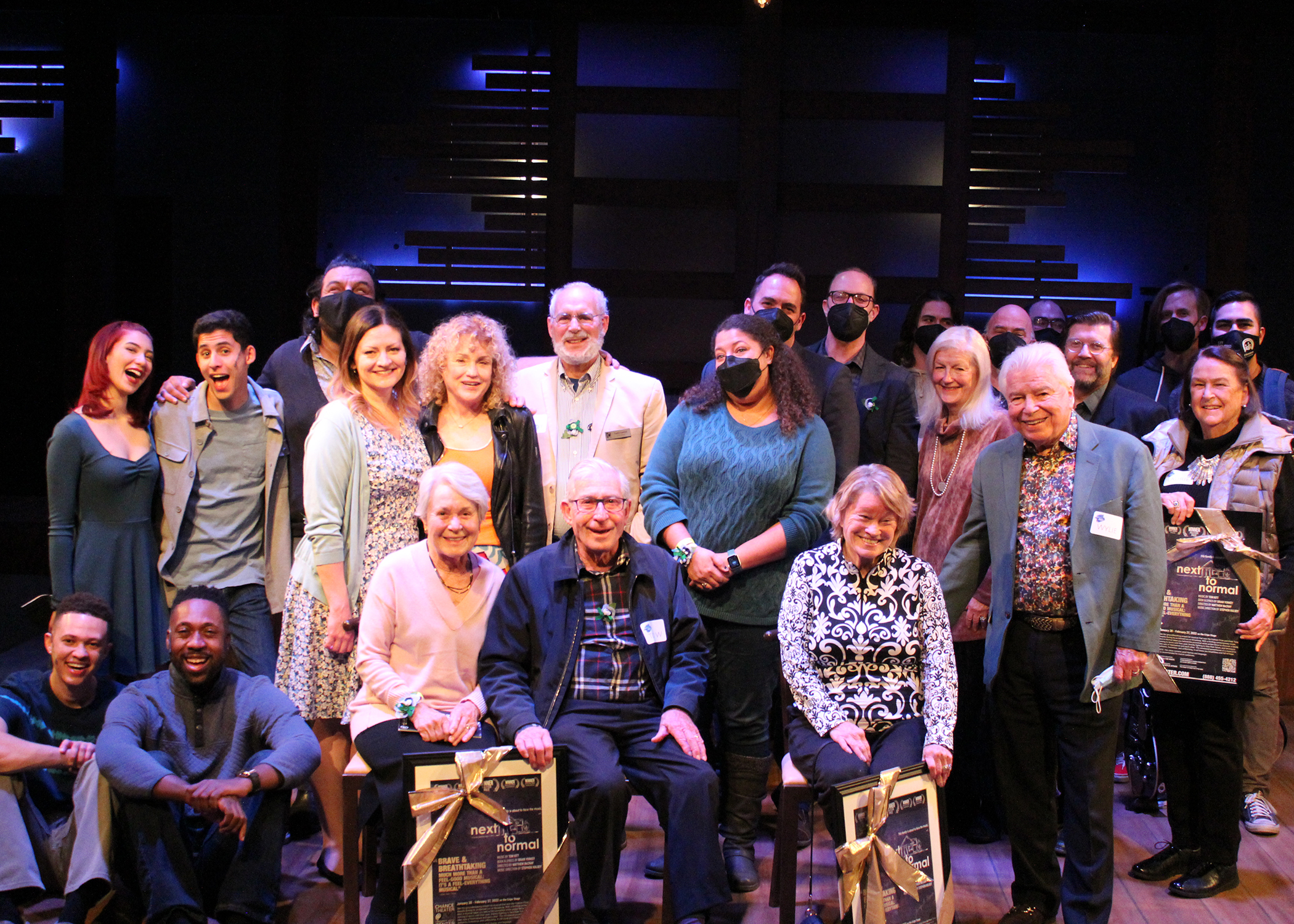 Cast, Band, Crew, Designers, and Producers on Opening Night of 