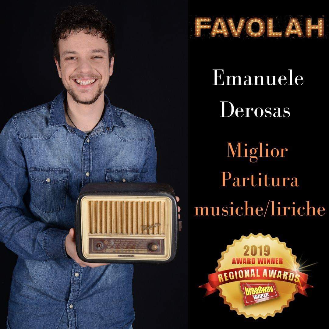 EMANUELE DEROSAS - compositore musiche e autore liriche - MIGLIOR PARTITURA BROADWAY ITALY AWARDS