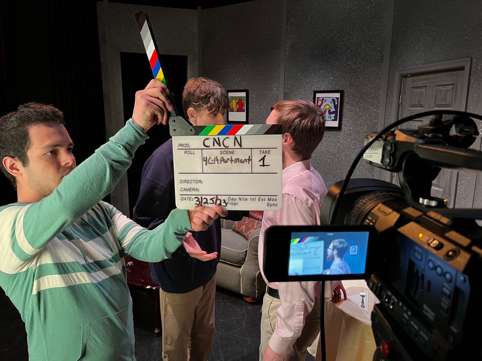 Behind the scenes look at the filming of the New Works Festival.