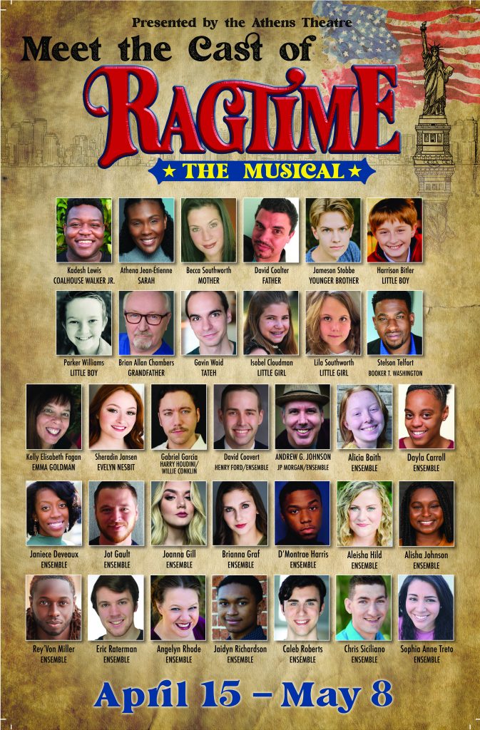 Cast of Ragtime at Athens Theatre in Deland