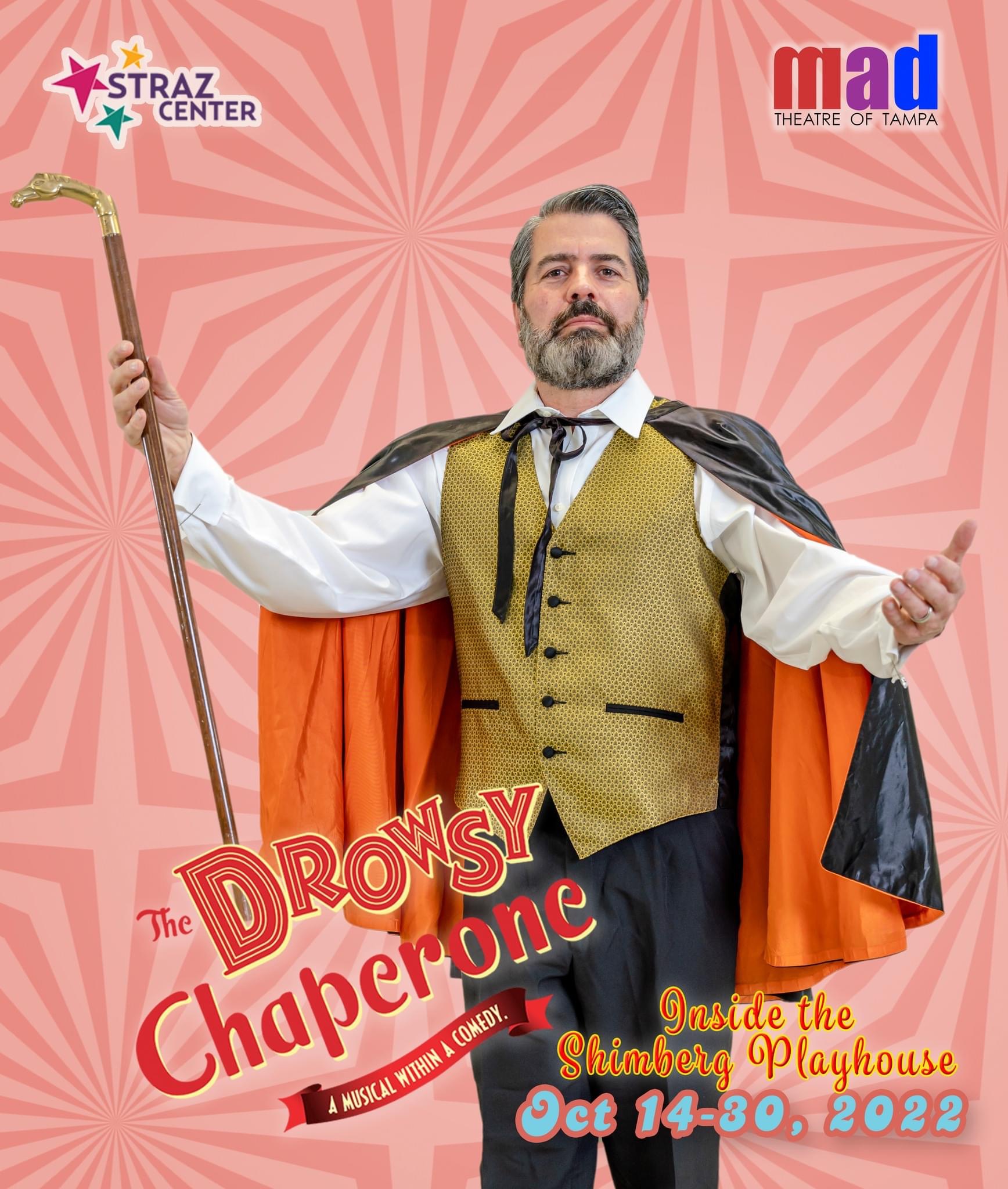 Meet Adolpho as played by Robert Pelaia in mad Theatre of Tampa’s “The Drowsy Chaperone