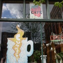 THE LITTLE COFFEE SHOP THAT HOUSED O'NEILL'S EPIC PLAY!: Here is a photo of the exterior entrance of Cummel's Cafe in downtown St. Louis, Missouri where Actor / Director Darryl Maximilian Robinson's 1993 Excaliber Productions, Ltd. revival of Eugene O'Neill's epic family drama THE LITTLE COFFEE SHOP THAT HOUSED O'NEILL'S EPIC PLAY!: Here is a photo of the exterior entrance of Cummel's Cafe in downtown St. Louis, Missouri where Actor / Director Darryl Maximilian Robinson's 1993 Excaliber Productions, Ltd. revival of Eugene O'Neill's epic family drama