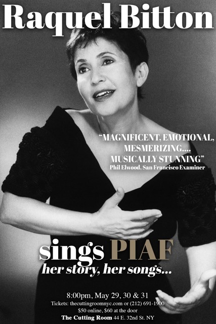 Raquel Bitton sings PIAF her story,her songs