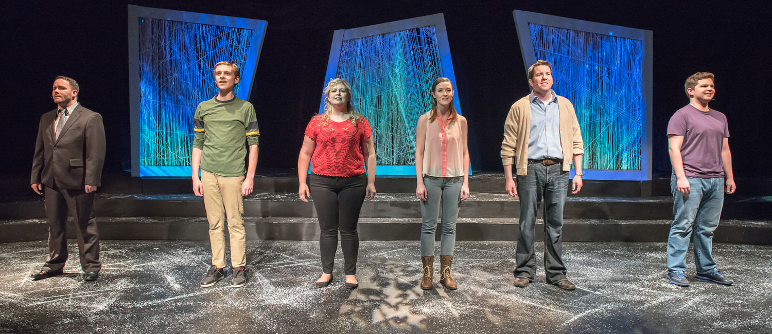 Next to Normal - directed by Fred Sternfeld
Cast from left to right - Justin Williams, Robert Kowalewski, Kristin Netzband*, Kat Hargrave, Robert McGuigan and Tony Heffner