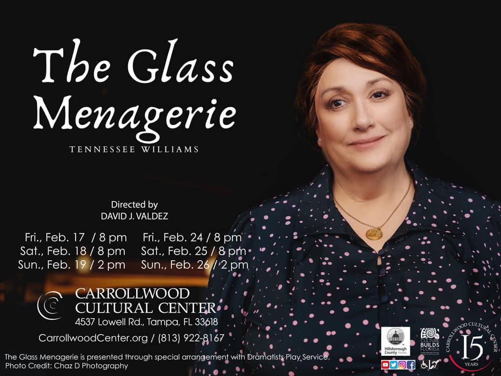 The Glass Menagerie - Amanda
Carrollwood Cultural Center, Feb. 17-26, 2023