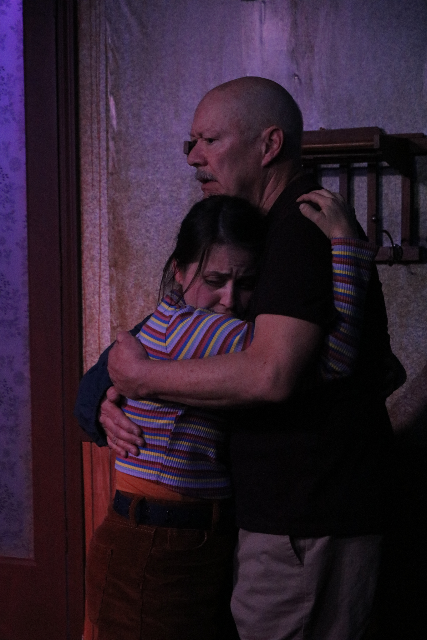 Maddy (Heather Schmidt) and Dad (Michael Fitzpatrick)