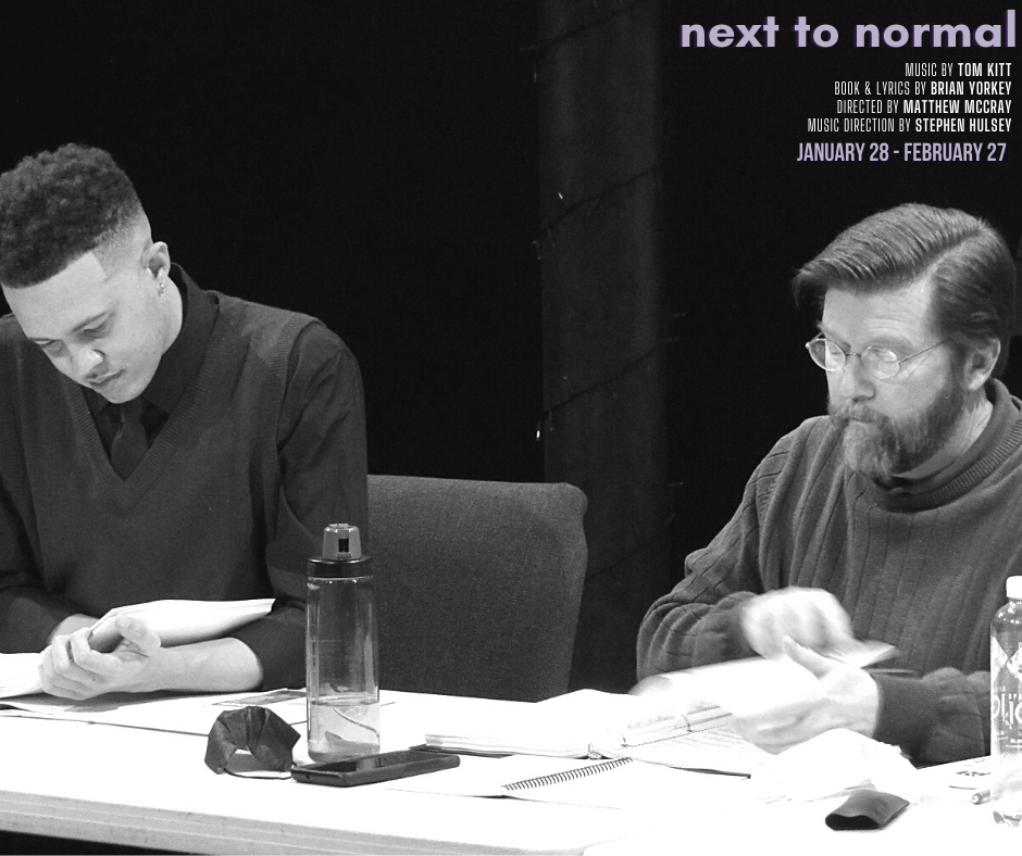 Jaylen Baham and Ron Hastings at their first table read for Jaylen Baham and Ron Hastings at their first table read for