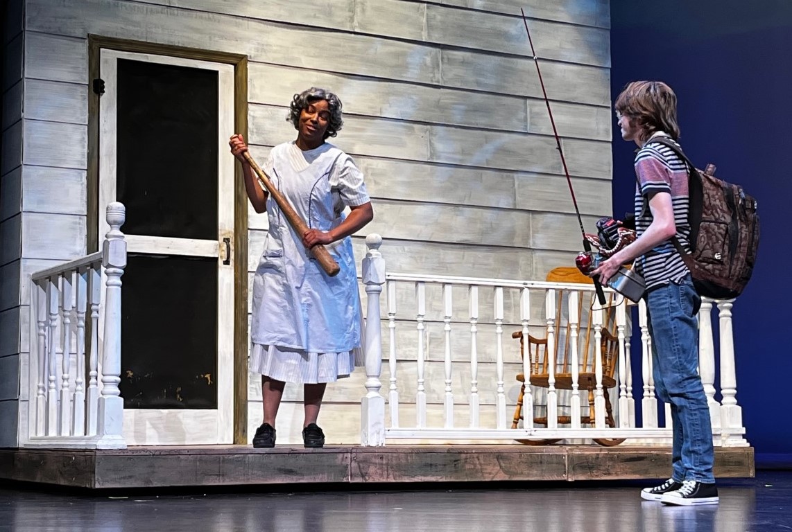 Grandma (Sade Smith) and Nicholas (Brendan Shanahan) in THE BOY WHO STOLE THE STARS