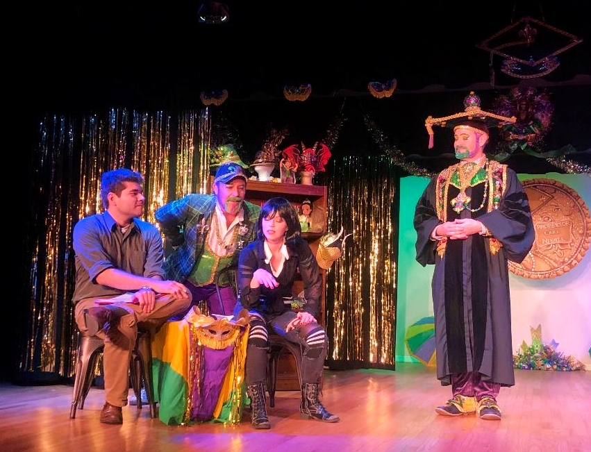 Class is in session as Professor Carl Nivale and Grand Marshal Marty Graw deal with two rowdy students in the 2020 NORD Theater production.