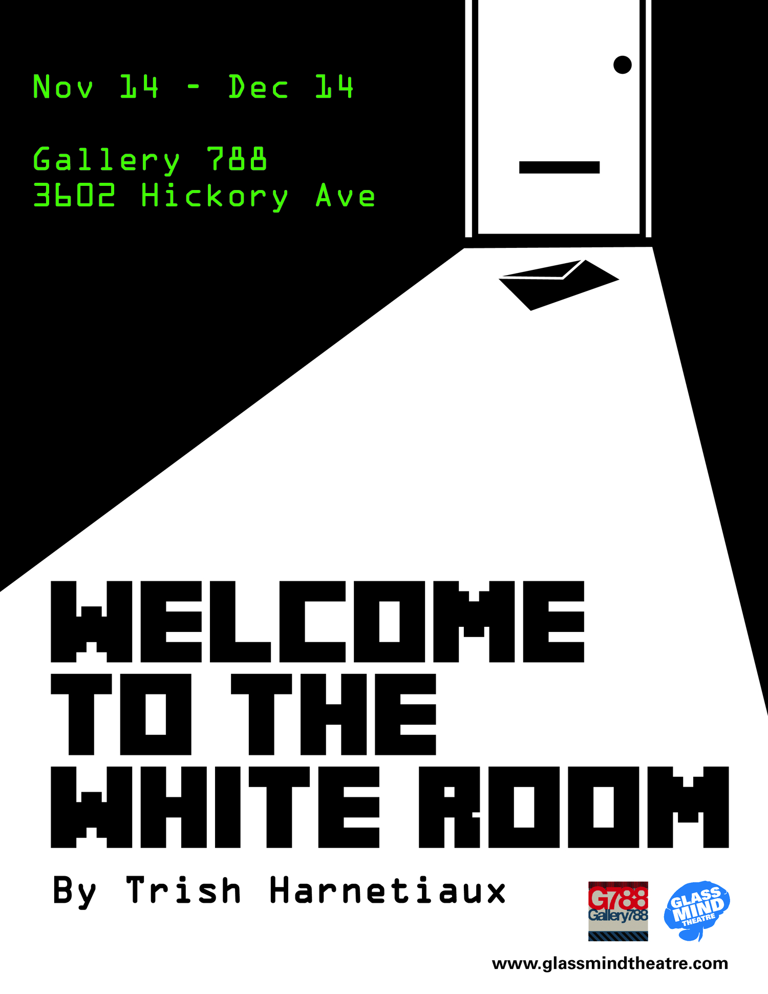 Welcome to the White room art
Design by Eleanor Harvey 2
