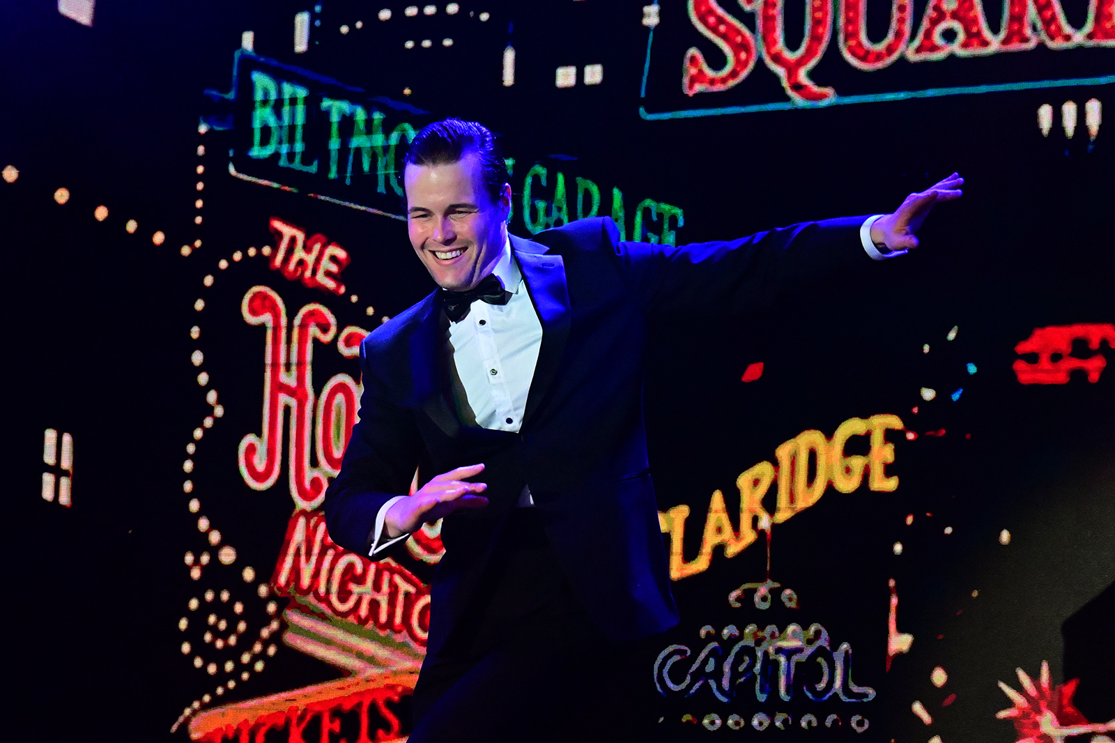 Riley Wesson as Bobby Child in Crazy for You.