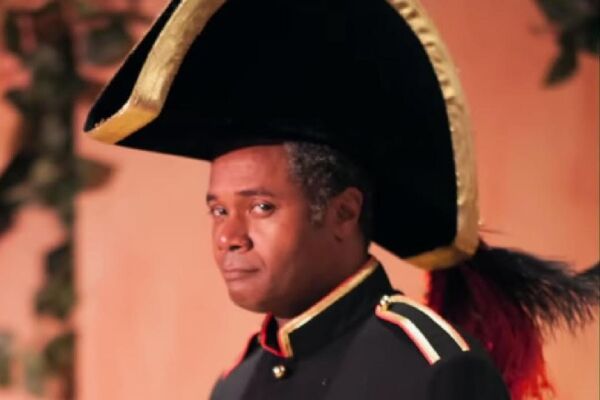 Darryl Maximilian Robinson as Major-General Stanley in the 2014 San Pedro Theatre Club's 135th Anniversary Revival production of Gilbert and Sullivan's 'The Pirates of Penzance'. Photo by Koop.