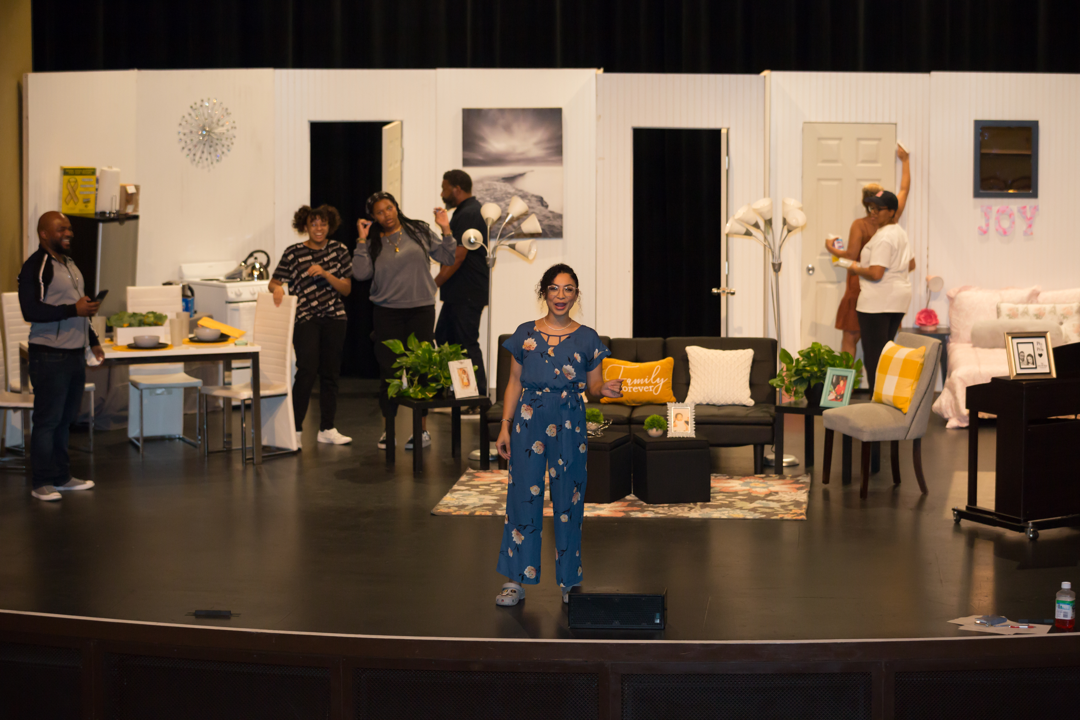 Finding Her Voice cast rehearsals