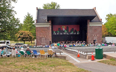 THE PLACE WHERE SHAKESPEARE-IN-THE-PARK WAS PLAYED!: The Garfield Park Amphitheatre of Indianapolis, Indiana was the outdoor performance venue where Chicago-born and stage-trained actor and play director appeared as Horatio in 